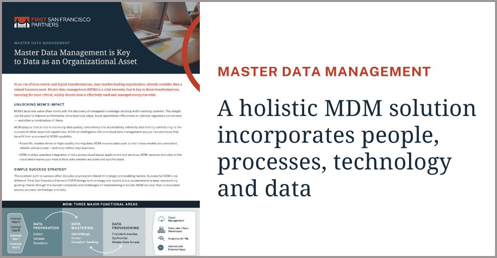 Download FSFP's Master Data Management (MDM) infosheet